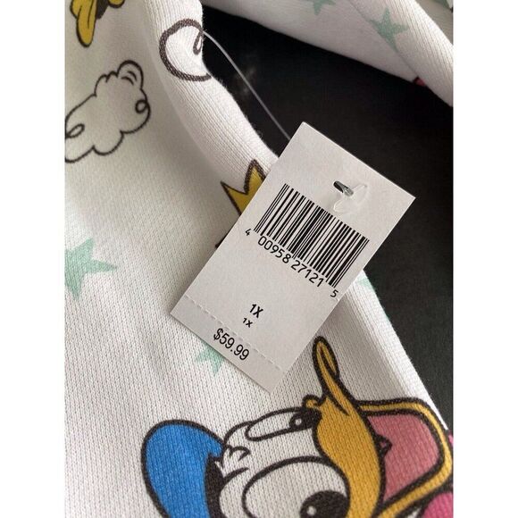 Disney Parks Retro Hoodie Mickey Minnie Mouse Donald Daisy Horace Clarabelle 1X - Picture 4 of 13